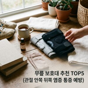 무릎 보호대 추천 TOP5 (관절 안쪽 뒤쪽 염증 통증 예방) 12 대표 이미지
