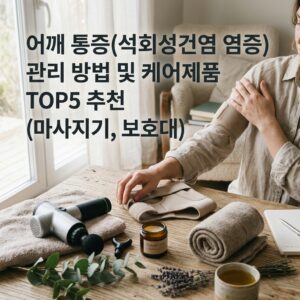 어깨 통증(석회성건염 염증) 관리 방법 및 케어제품 TOP5 추천 (마사지기, 보호대) 1 대표 이미지